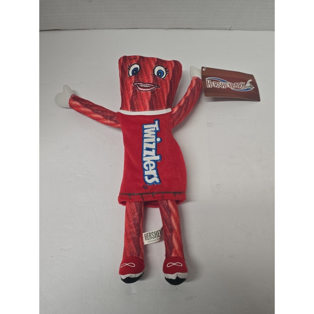Twizzlers Plush Licorice Candy Hersheys Park Prize Red Stuffed Doll 9" NWT